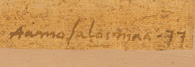 Aarno Salosmaa, oil on canvas, signed and dated -77.