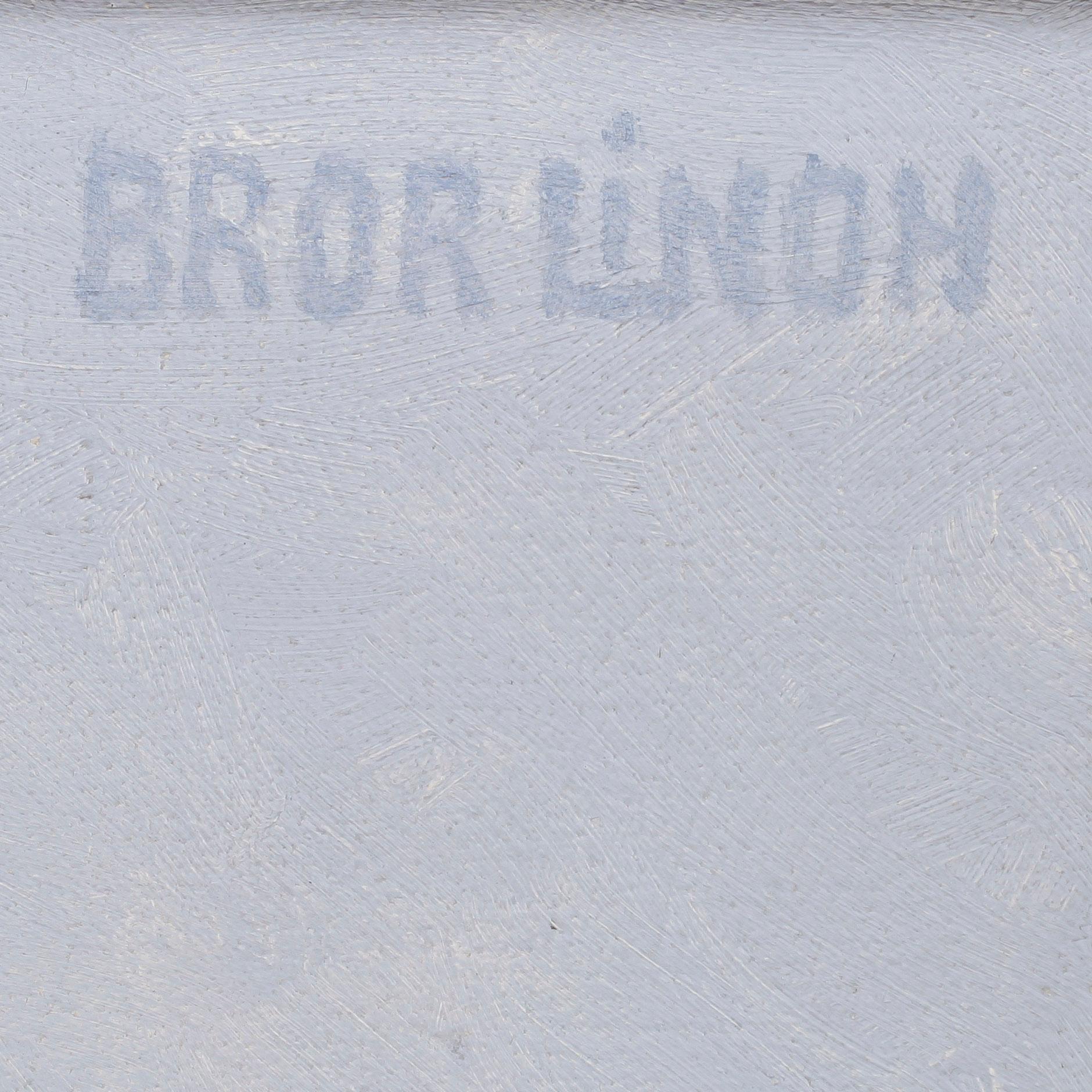 BROR LINDH, olja på duk på pannå, sign.