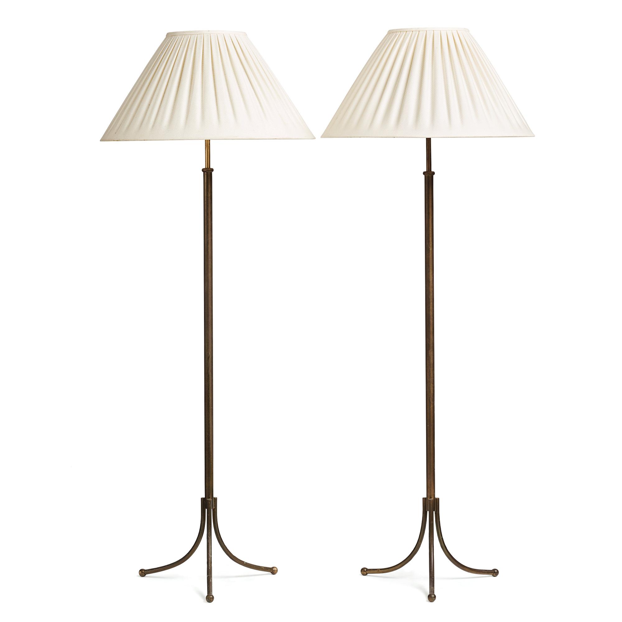 Josef Frank, a pair of floor lamps, model "2326", Firma Svenskt Tenn, Sweden 1950-60's.