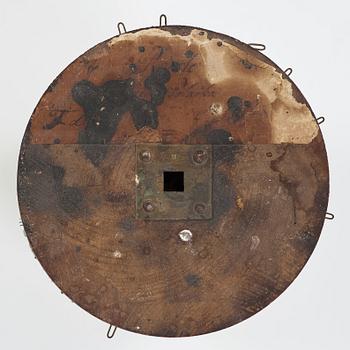 GOLVUR med spelverk, av Peter Strand 1798, med 14 stycken musikrullar. Sengustavianskt.