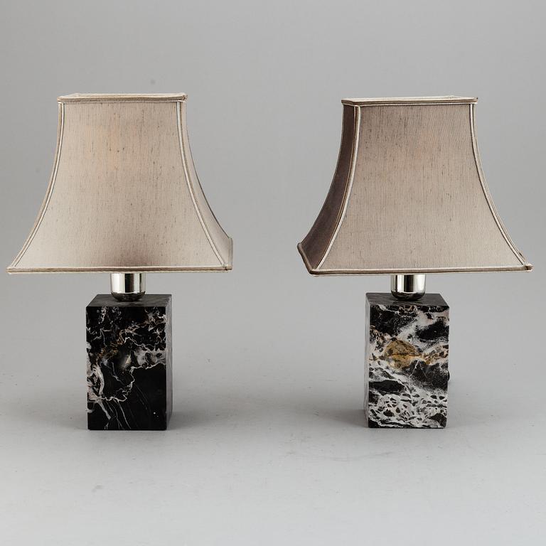 Two table lamps, second half of 20th Century.