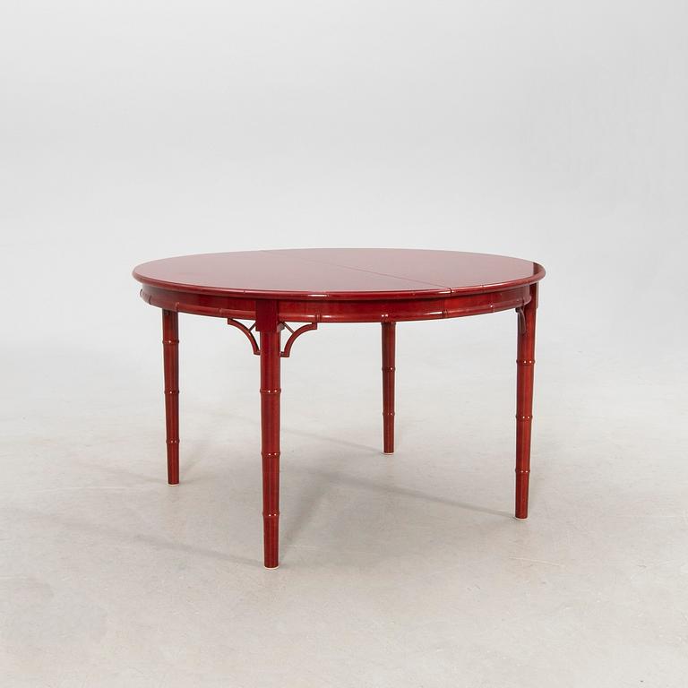 A seven-piece dining suite by Miranda of Sweden, second half of the 20th century.