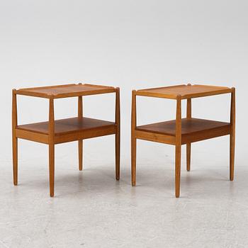 A pair mid 20th century bedside tables 'Arena', Tingströms.