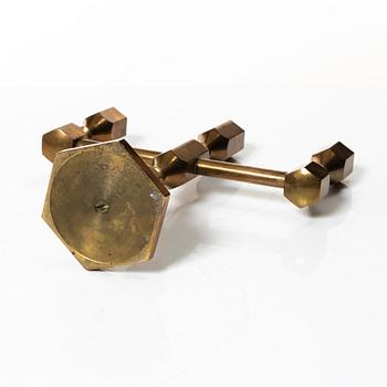 Lars Bergsten, a, chandelier and a candelabrum, Metallsjöjden Gusum, 1978.