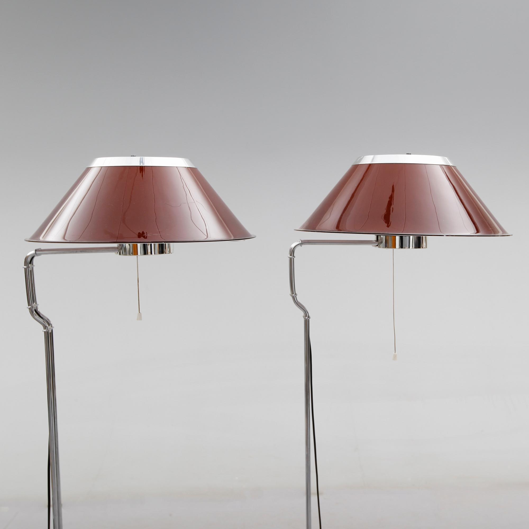 GOLVLAMPOR, 1 par, "Mars", Per Sundstedt, Ateljé Lyktan, Åhus.