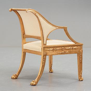 KUNGLIG KARMSTOL, sengustavianskt stockholmsarbete, 1800-talets början.