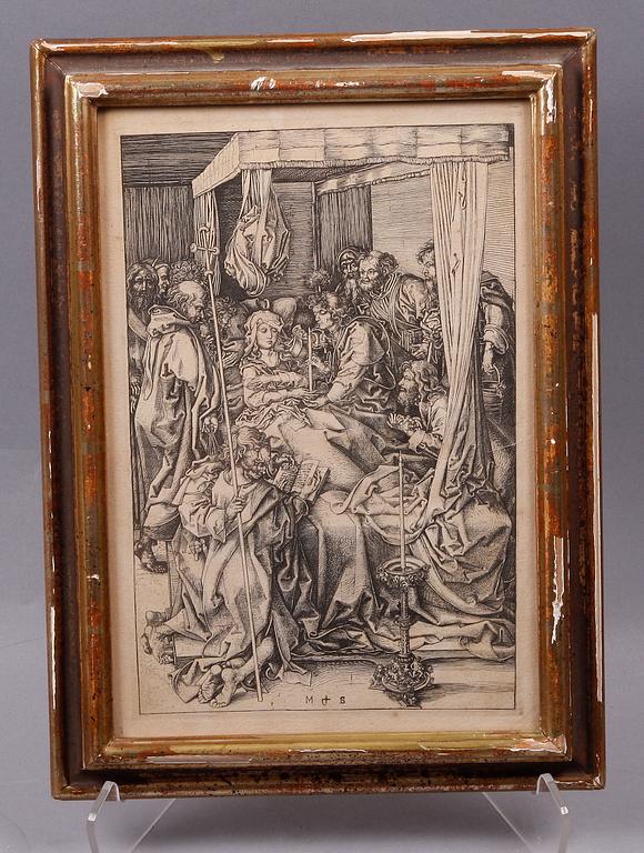 PARTI GRAFIK, 3 delar, bla efter Johan Pasch, 1800-tal.
