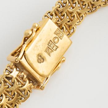 Omega, wristwatch, "Diamond Dial", 18K gold, 19 mm.