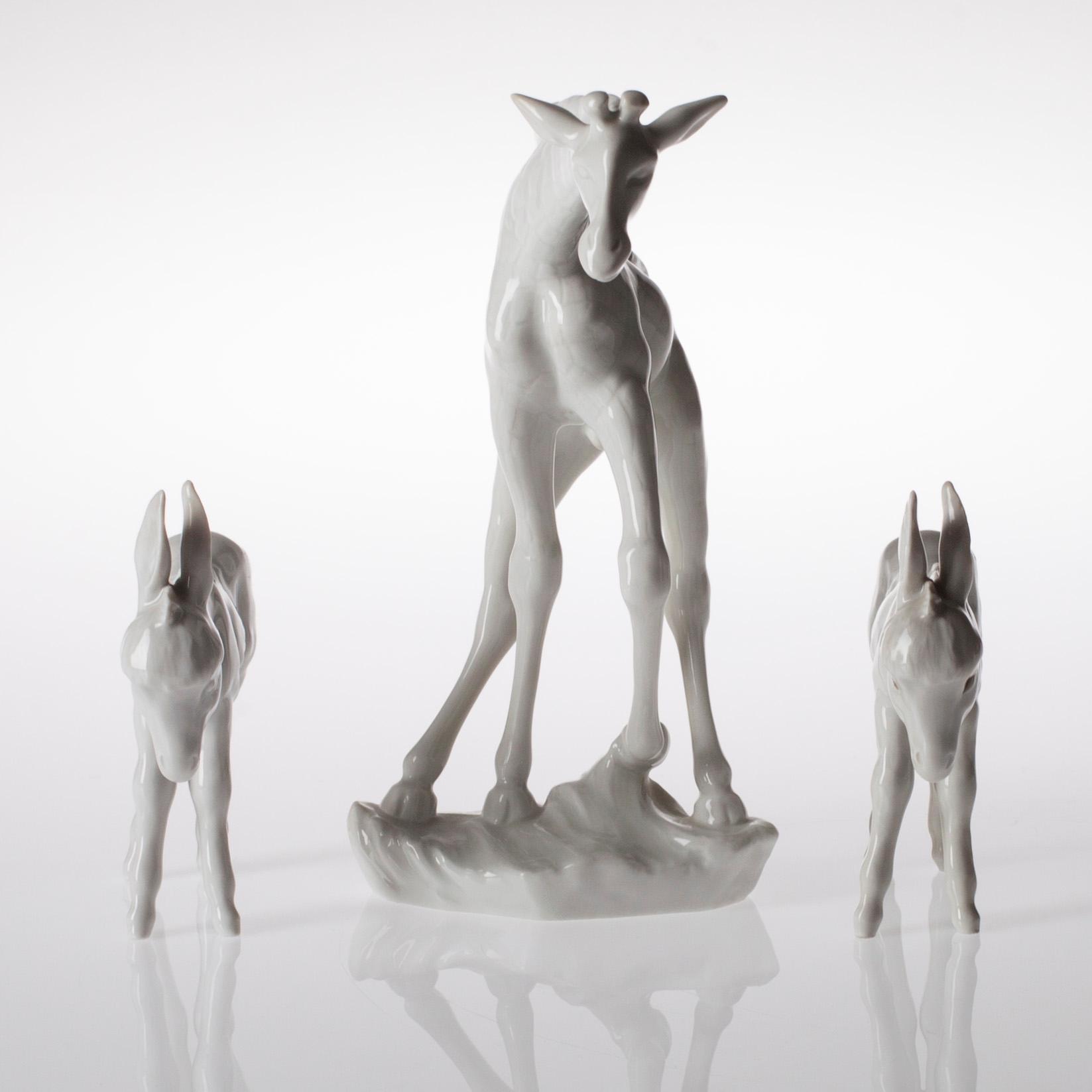 FIGURINER, 3 st, porslin, Meissen, Tyskland.