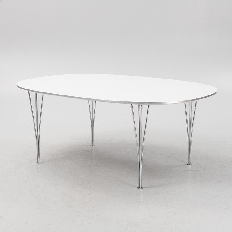 Bruno Mathsson & Piet Hein, a 'Superellipse' dining table, Fritz Hansen, Denmark.