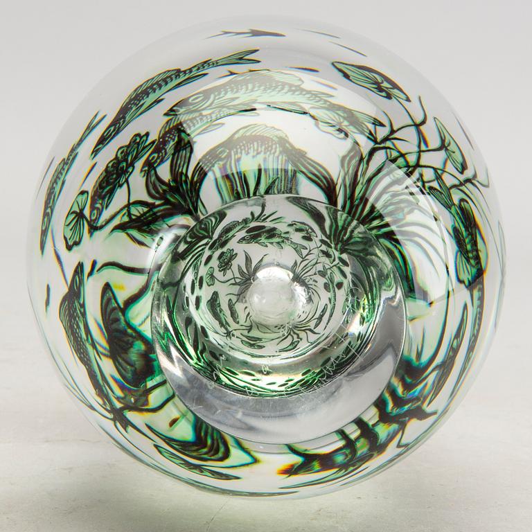 Edward Hald, a graal glass vase.