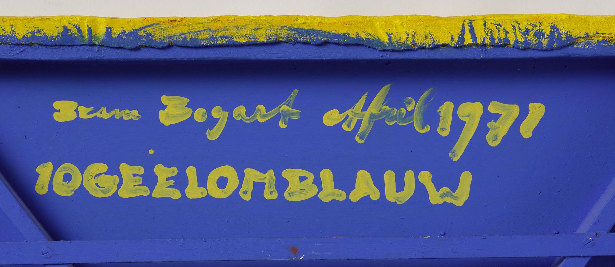 Bram Bogart, "10GEELOMBLAUW" .
