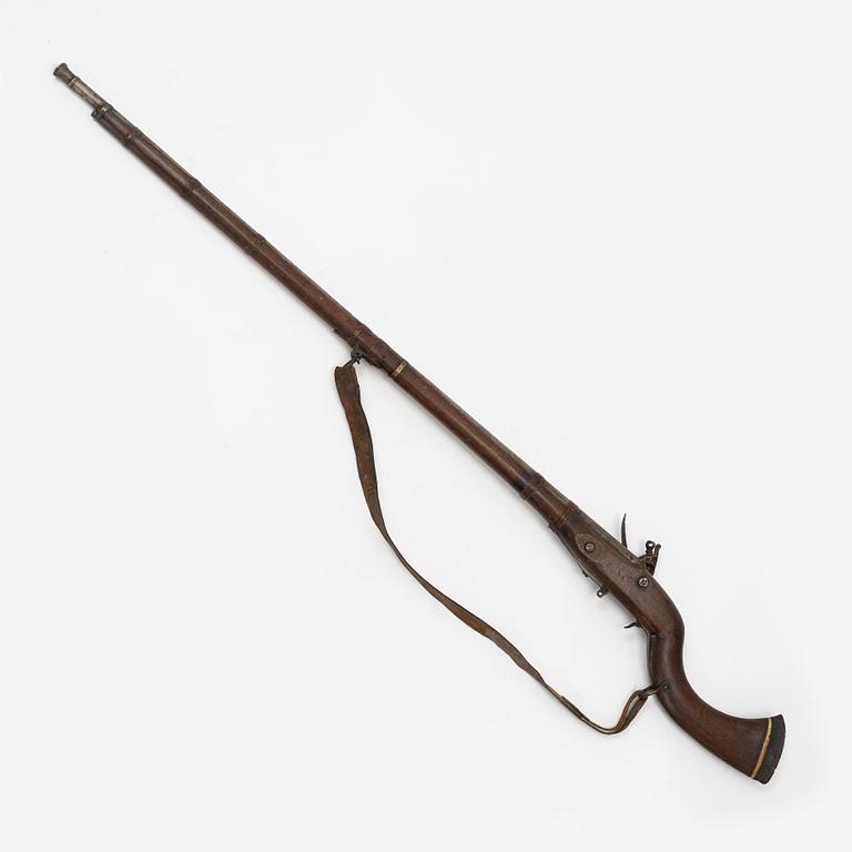 A flintlock Jezail, with an East India Company lock, 19th Century.