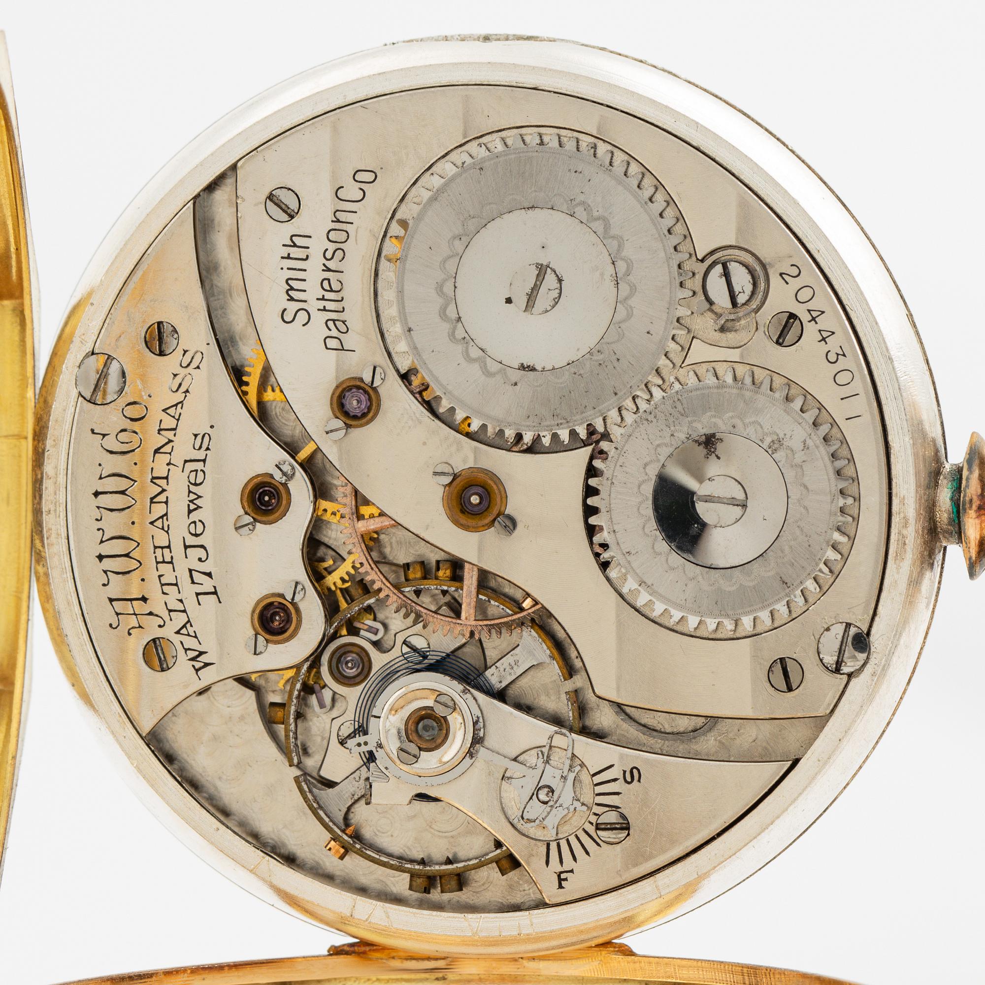 Waltham, pocket watch, 43 mm.
