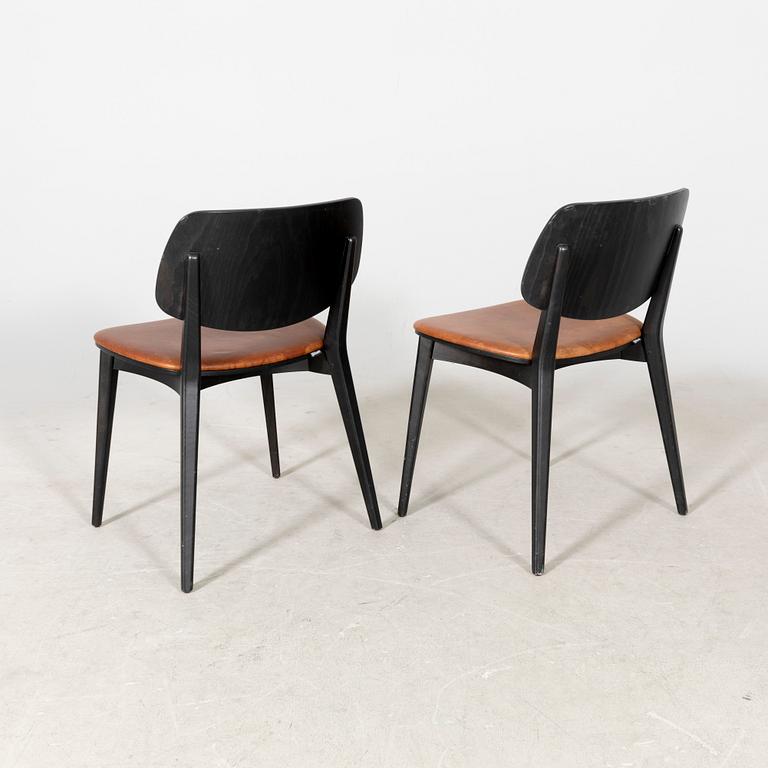 Emilio Nanni, a pair of "Doll wood 550" chairs for Billiani 2000s.