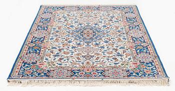 A fine signed 'Davari' Isfahan rug, c. 233 x 148 cm.