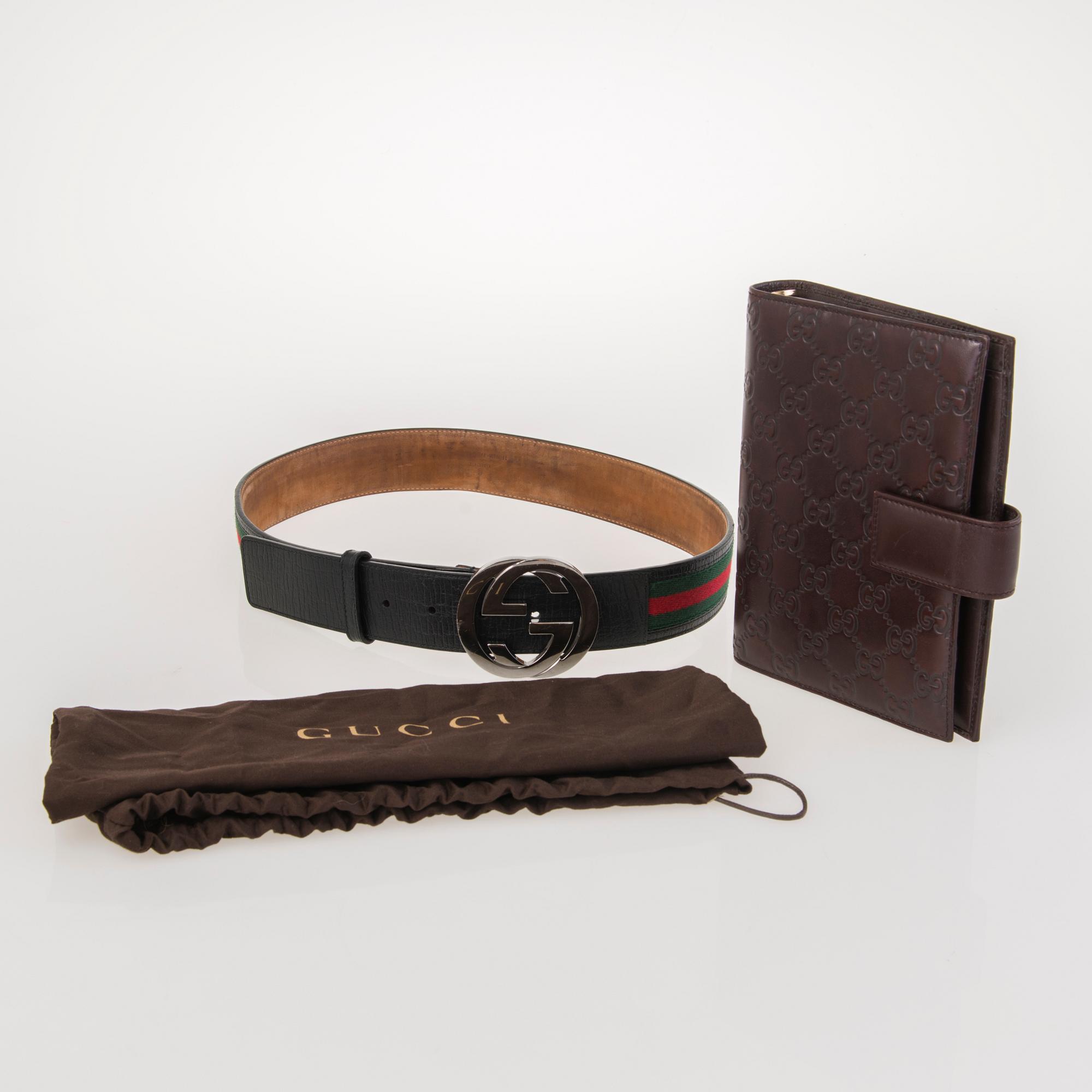 GUCCI Belt and Agenda Cover.