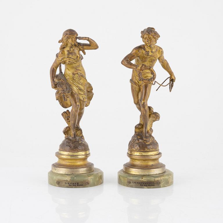 A pair of sculptures after Auguste Moreau.