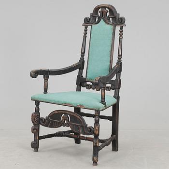 KARMSTOL, barock, 1700-tal.