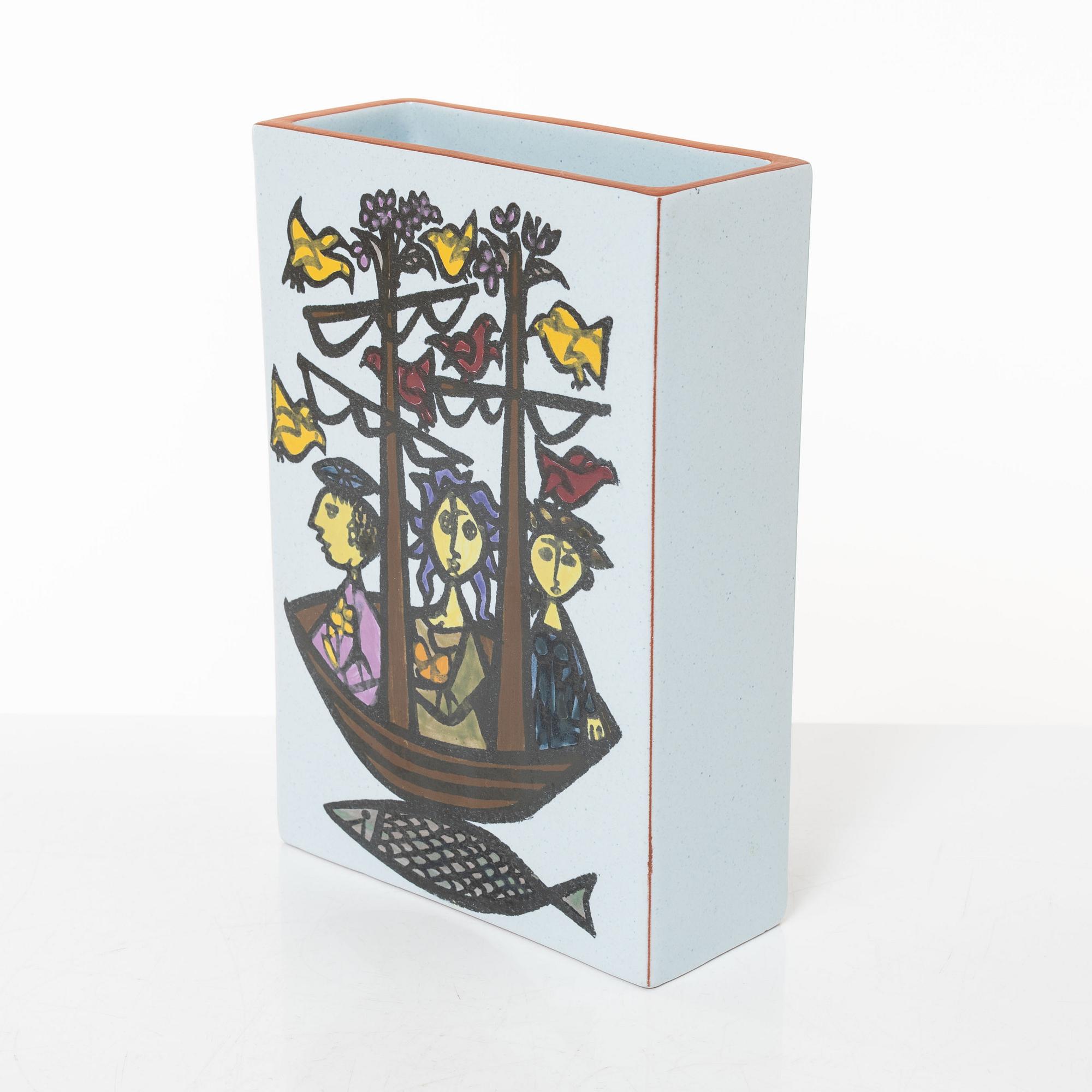 Stig Lindberg, vas, "Karneval", Gustavsberg studio, 1958-62.