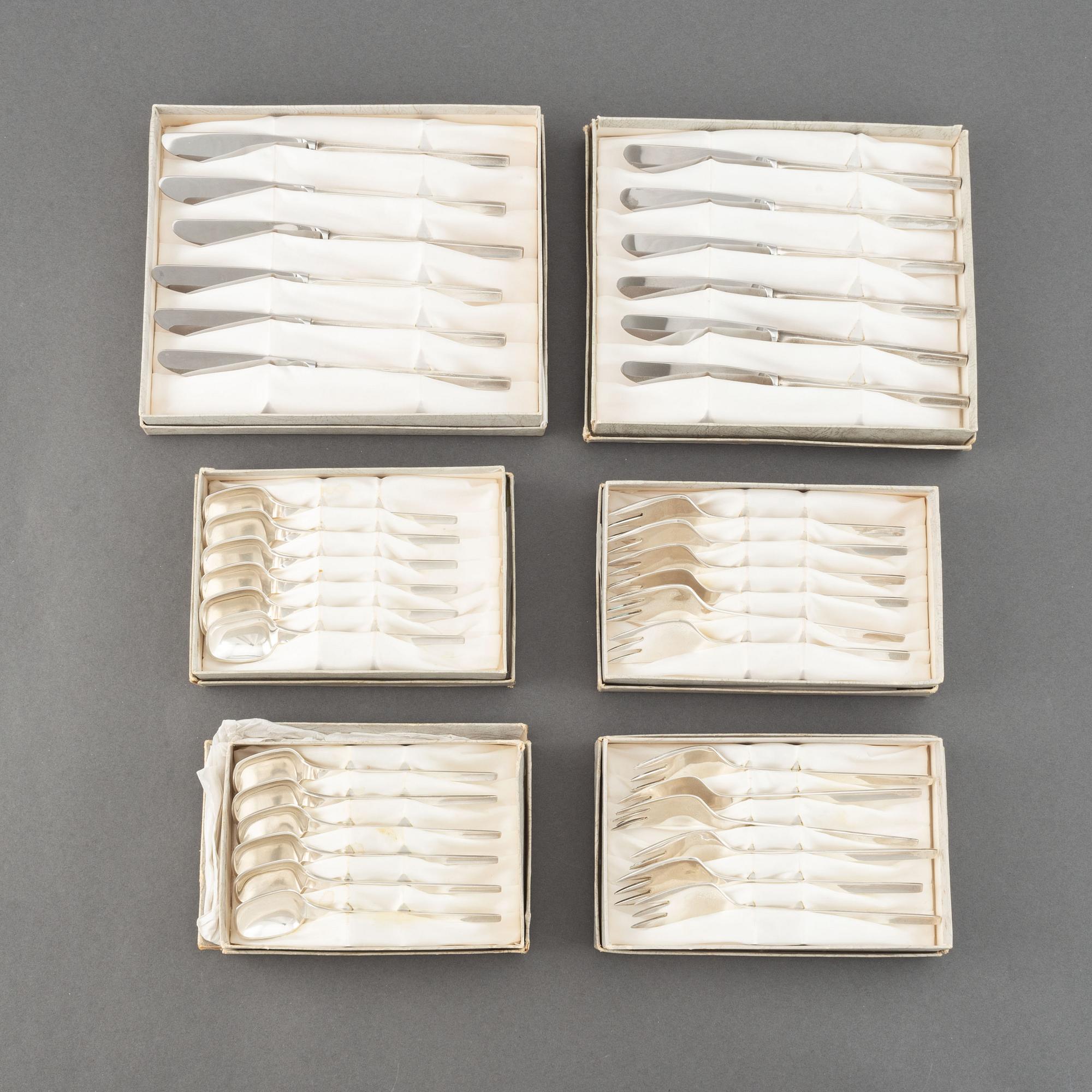 A sterling silver cutlery, GAM Silfur, Reykjavik, Island, 1970s. (36 pc).