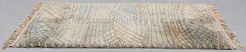 Barbro Nilsson, MATTO, "Marina, ljus", knotted pile, ca 227 x 151 cm, signed AB MMF BN.