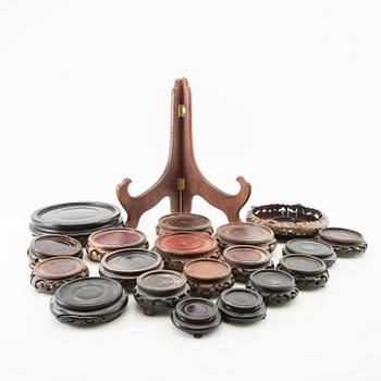 Various stands 20 pcs China 20th century.