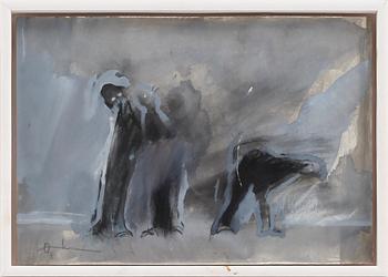 Örjan Wikström · ÖRJAN WIKSTRÖM, gouache och akvarell, sign.