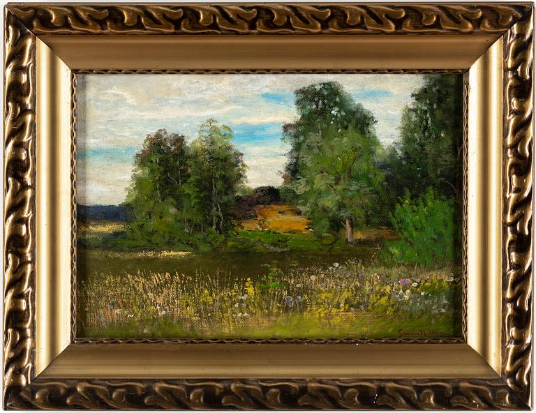 SEVERIN NILSON, oil on canvas, signed.