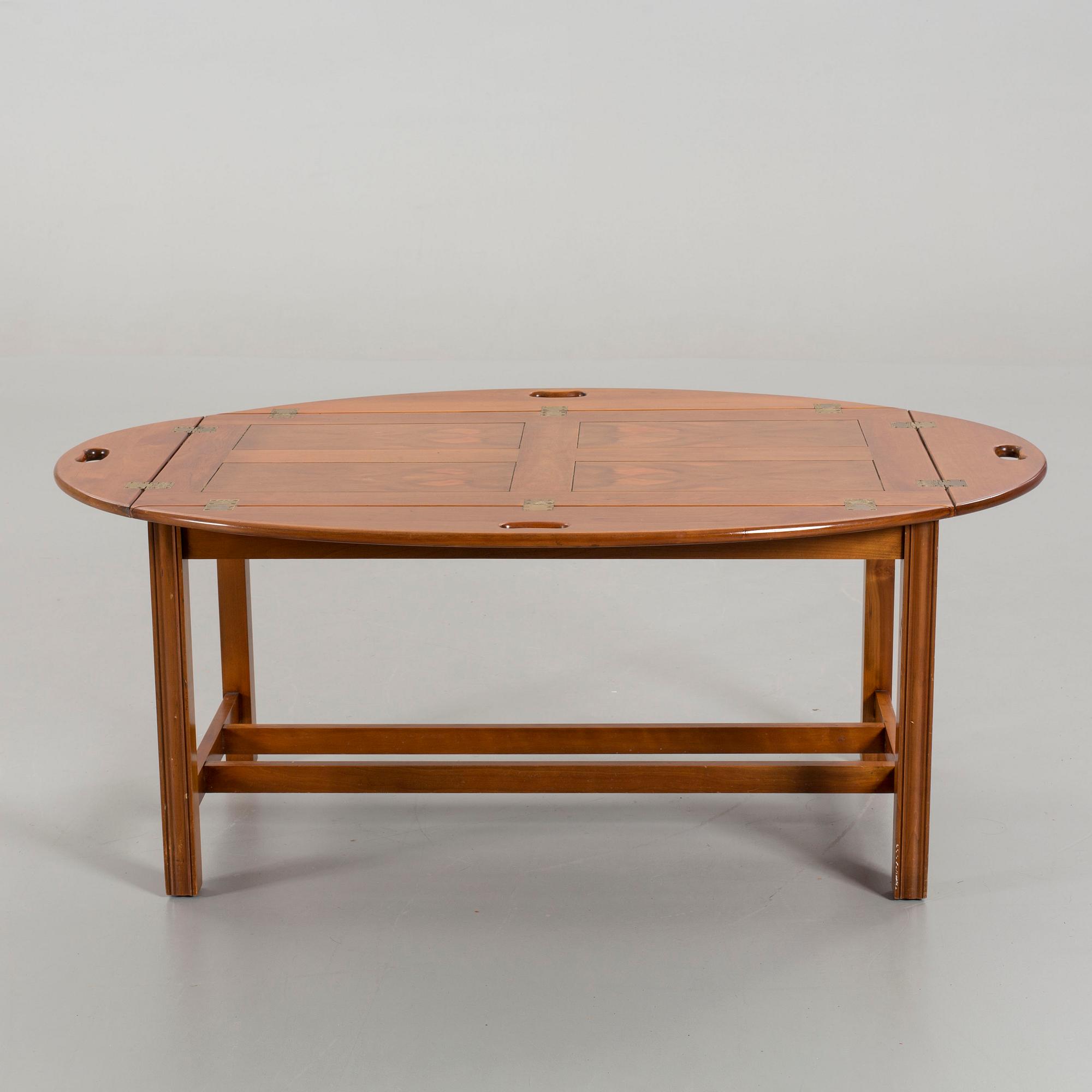 SOFFBORD, s k Butlers tray, 1900-talets andra hälft.
