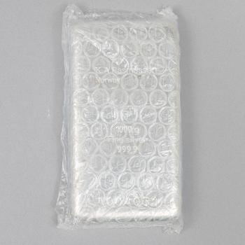 A silver bar, 1000 grams of fine silver, K.A. Rasmussen, Norway.