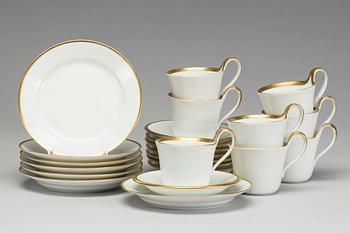 KAFFESERVIS, 15 delar Bing & Grondal, 1900-talets andra hälft.