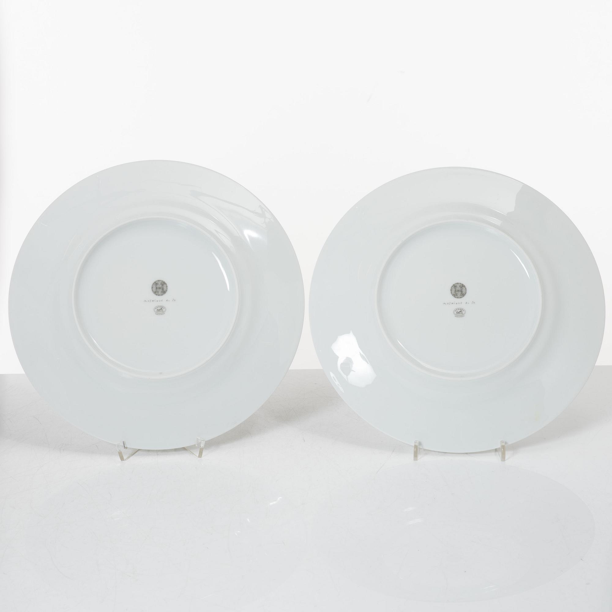 Hermès, plates, 4 pcs, "Mosaique au 24".
