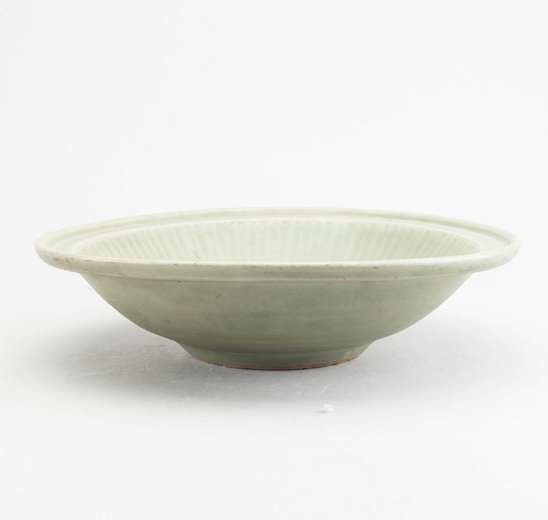 A celadon dish, Ming dynasty (1368-1644).