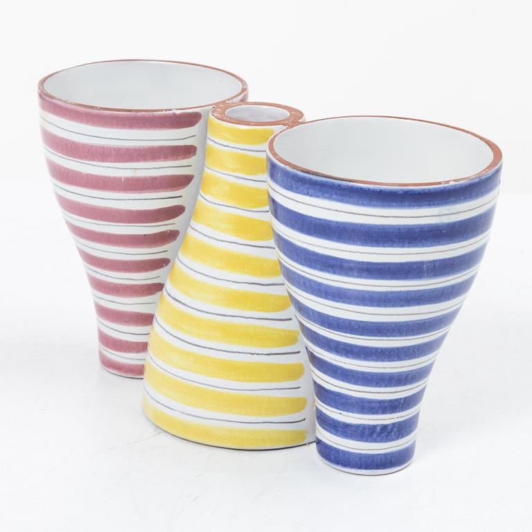 Stig Lindberg, a candle holder/vase, 'Snurran', Gustavsberg Studio.