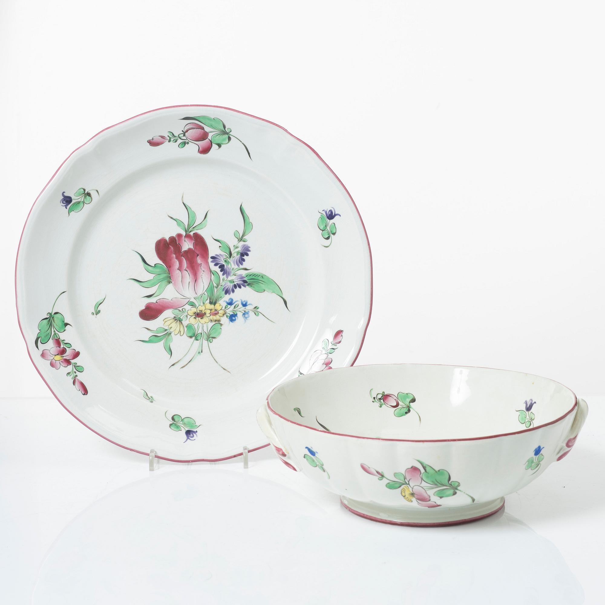 Servisdelar, 121 st, Lunéville, Frankrike, 1900-tal.