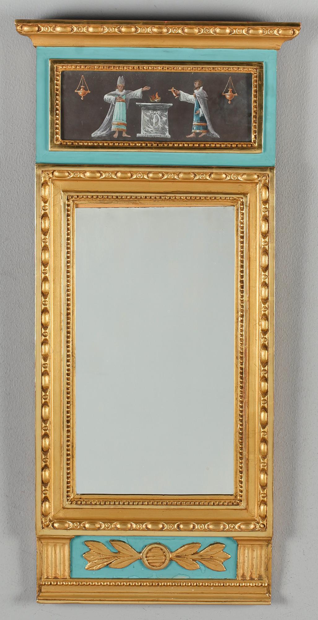 SPEGEL, sengustaviansk, otydlig stämpel, omkring år 1800.