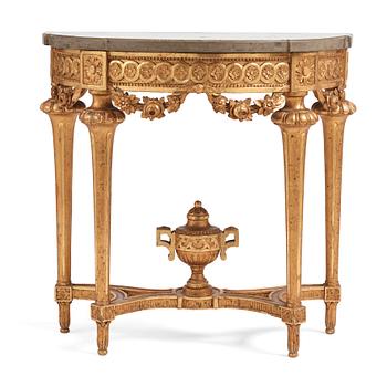 A Gustavian late 18th century console table.