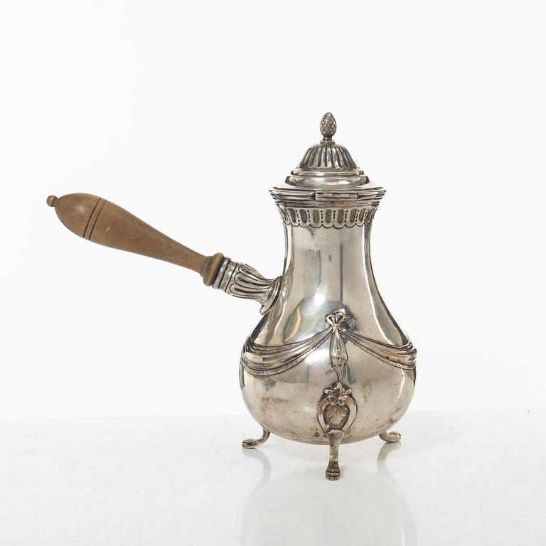 Mockakanna/mjölkkanna, silver, Paris, Frankrike, 1700-talets senare del. Louis XVI.