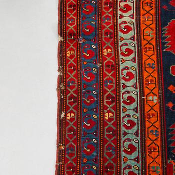 A kazak rug, south caucasus dated, ca. 201 x 135 cm.