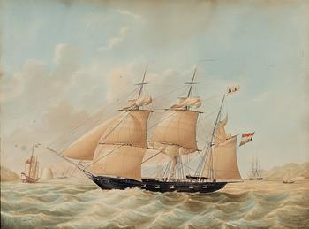 Jacob Spin, Holländska barken "Thetes".