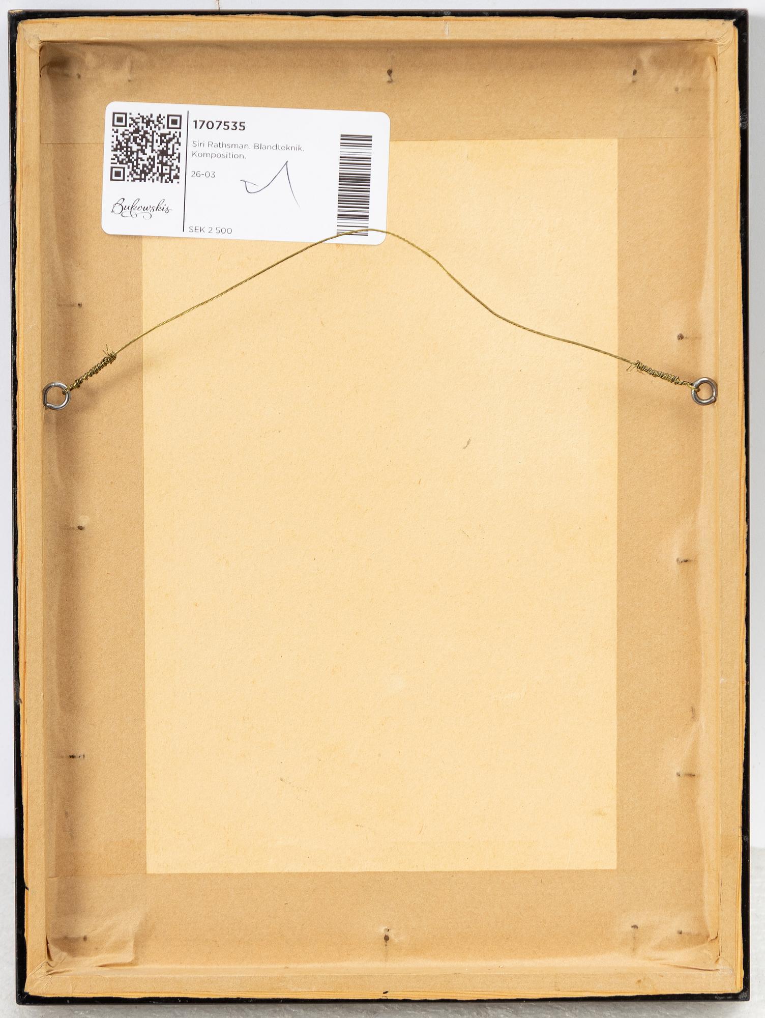 Siri Rathsman, Untitled.