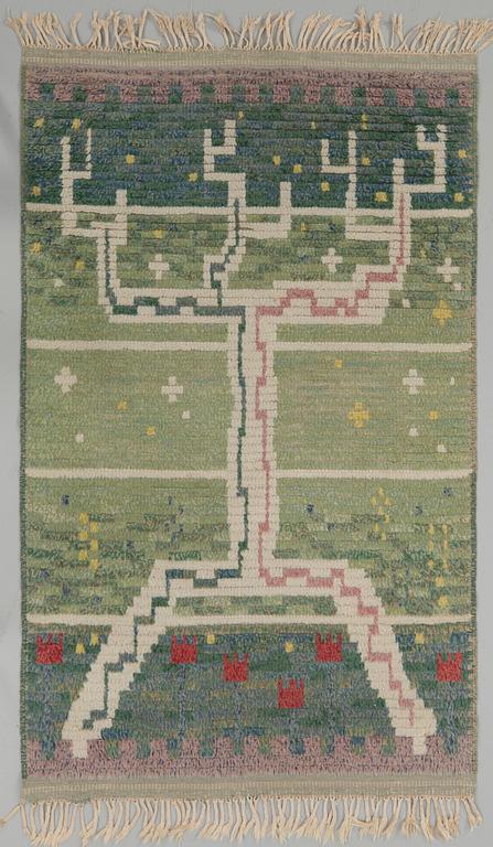 Sigvard Bernadotte, Rug, rya, Nils Nessim's Textile Studios, Kristianstad.