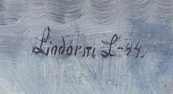Lindorm Liljefors, oil on panel, signed and dated -44.