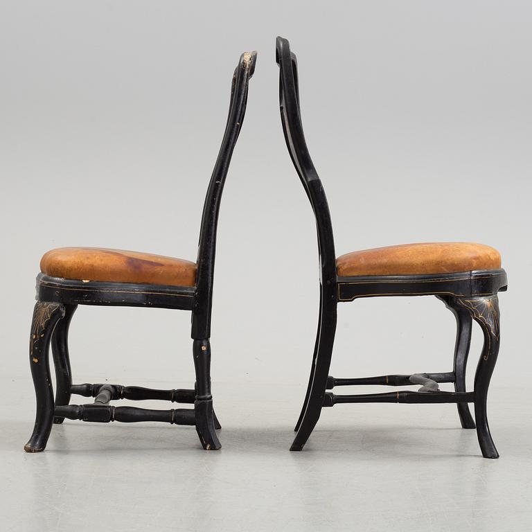 Two 18th century late Baroque chairs.