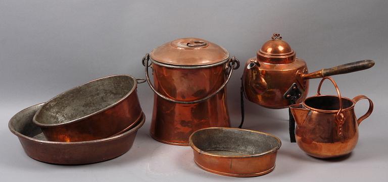 PARTI KOPPAR, 6 delar. 1800/1900-tal.