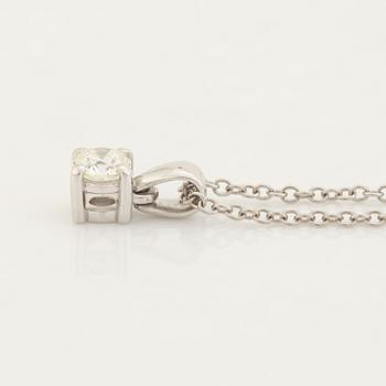 Brilliant cut diamond necklace, with IGI certificate.