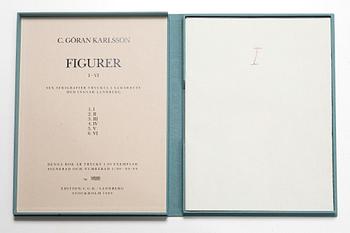 C Göran Karlsson, "Figurer", mapp med sex serigrafier.