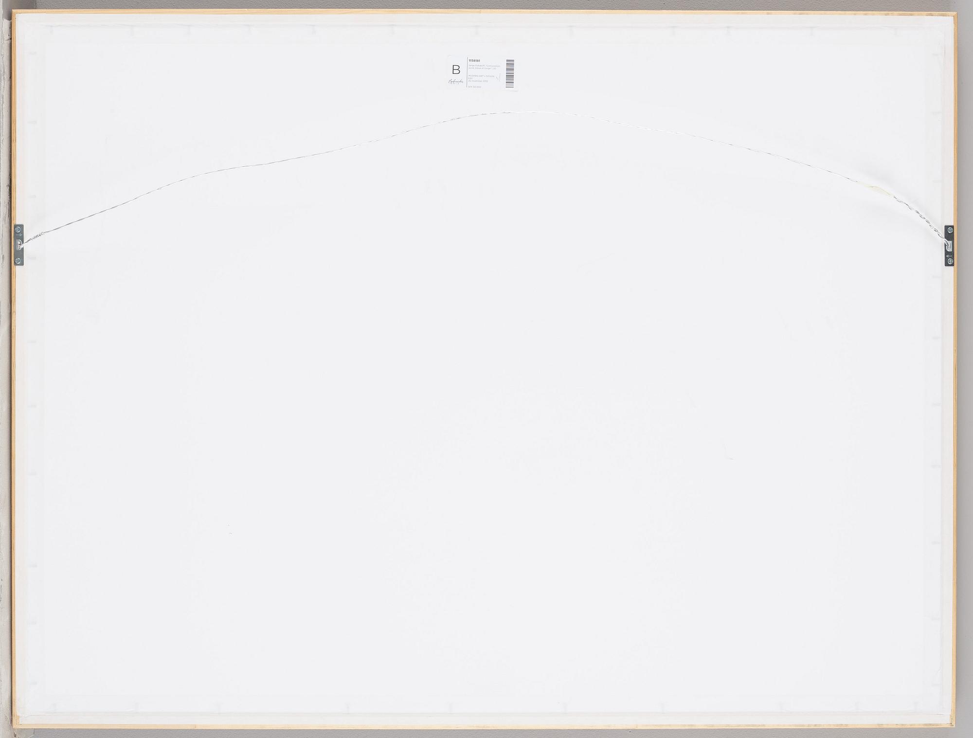 Serge Poliakoff, "Composition jaune, bleue et rouge".