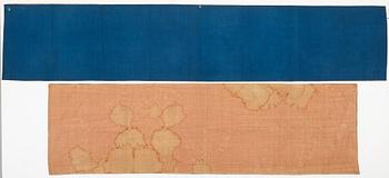 PARTI TEXTILIER, broderat siden. Qing dynastin.